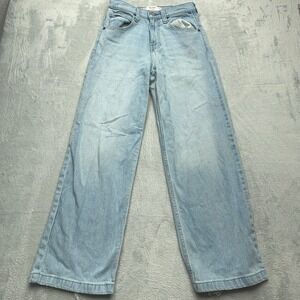 Hollister Super Baggy Jeans Womens W28 L32 Light Wash Denim 90s Y2k